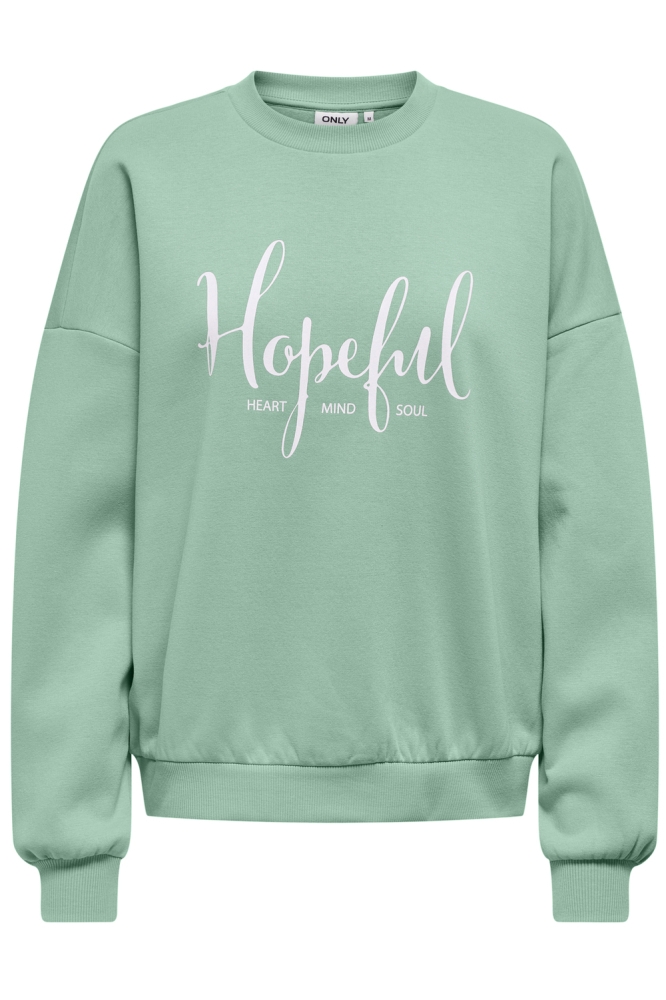 ONLBETTY L/S O-NECK PRINT BOX CS SW 15350677 BIRDS EGG GREEN/HOPEFULL